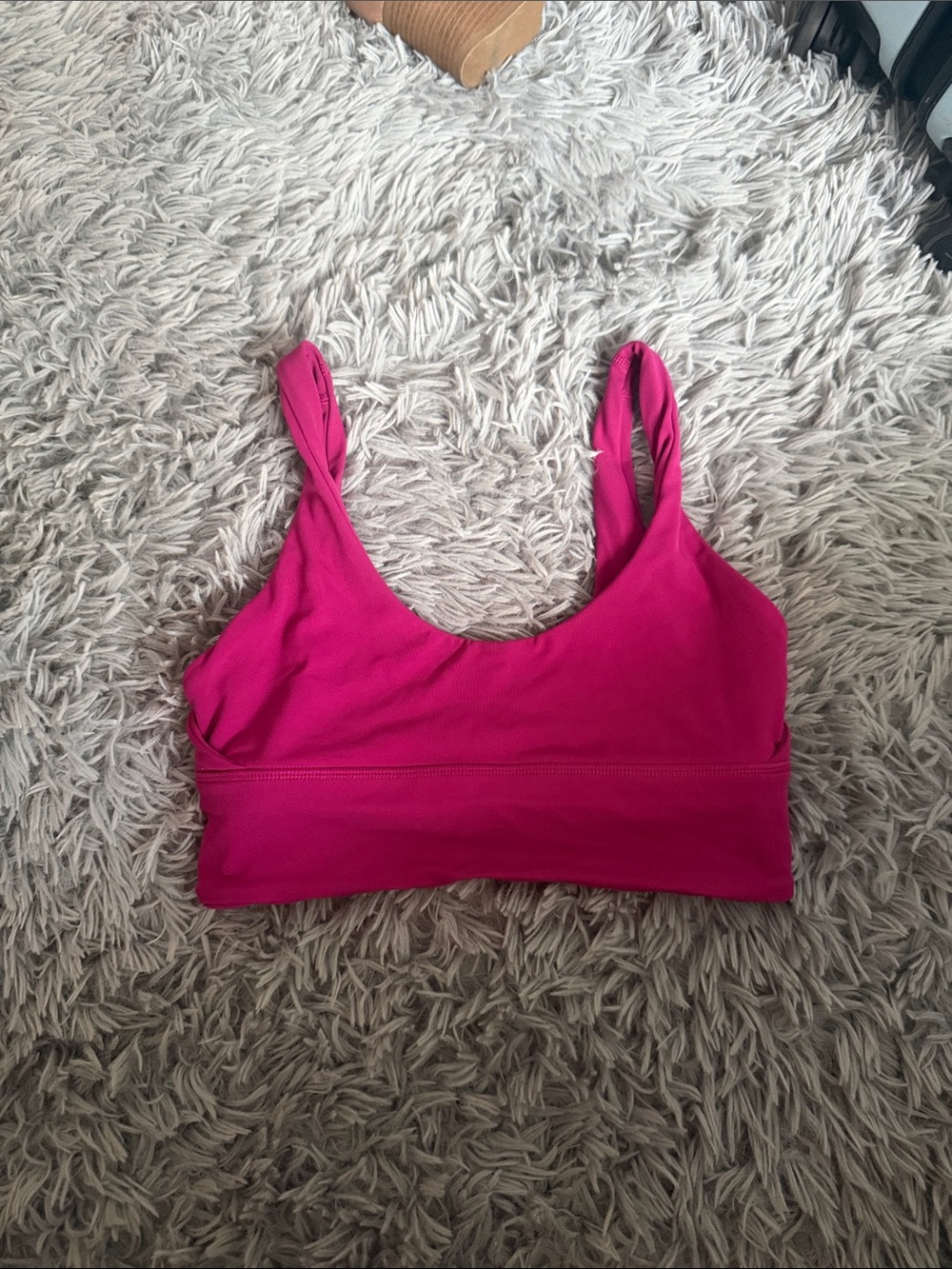 Lululemon Fuchsia Scoop Neck Sports Bra